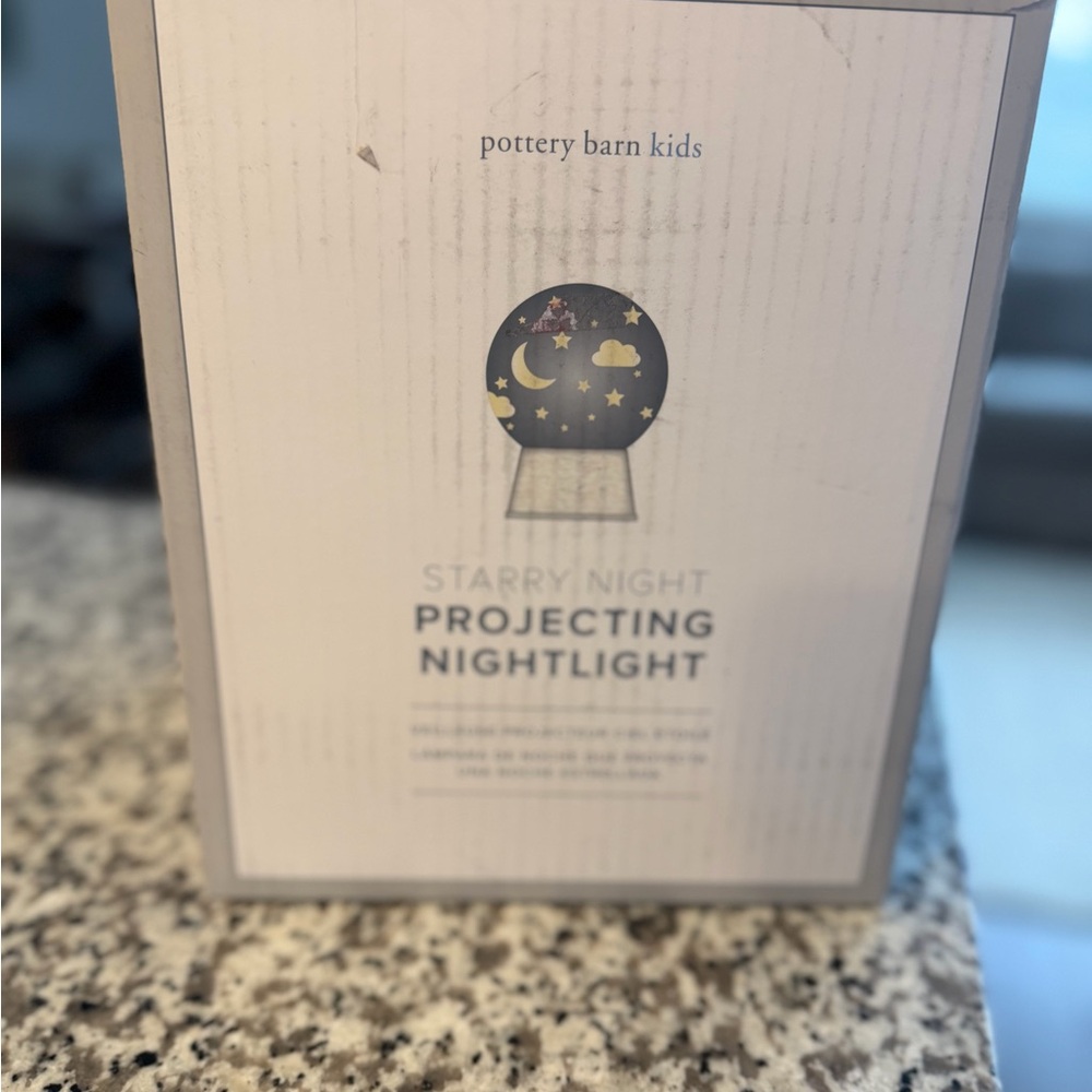 Pottery Barn Kids Starry Night Projecting Nightlight - Blue, White, Yellow